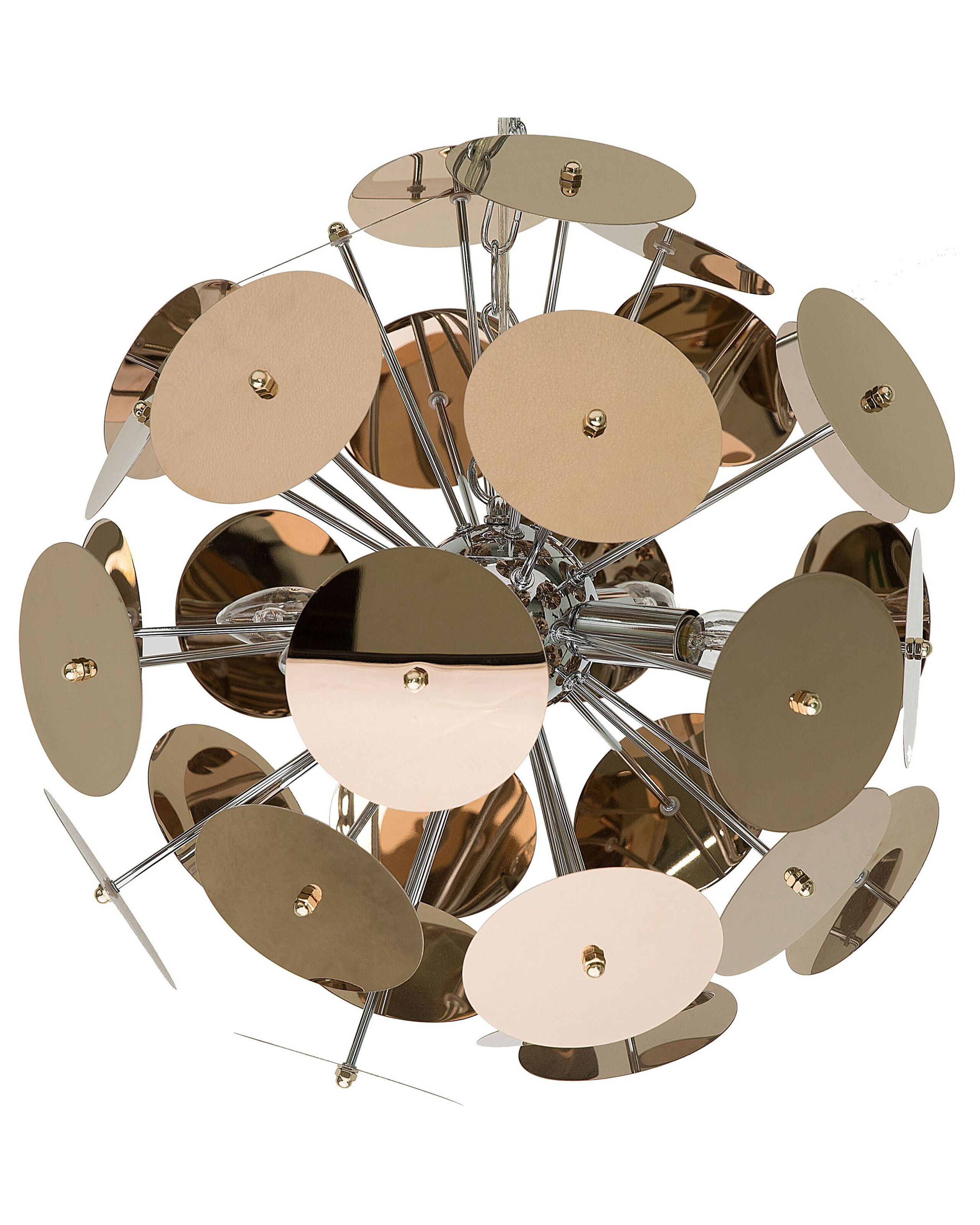 Lampa wisząca sufitowa miedziana nowoczesna