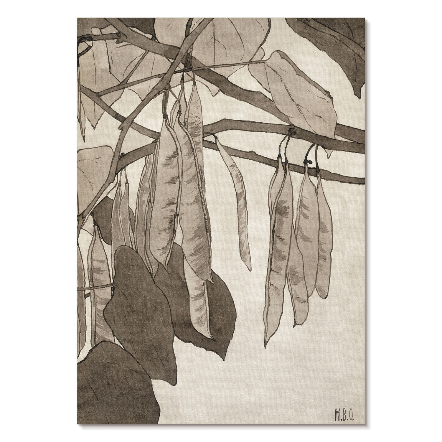 Plakaty canvas A4 Czerwony robak (1915) projektu H. Borger Overbeck