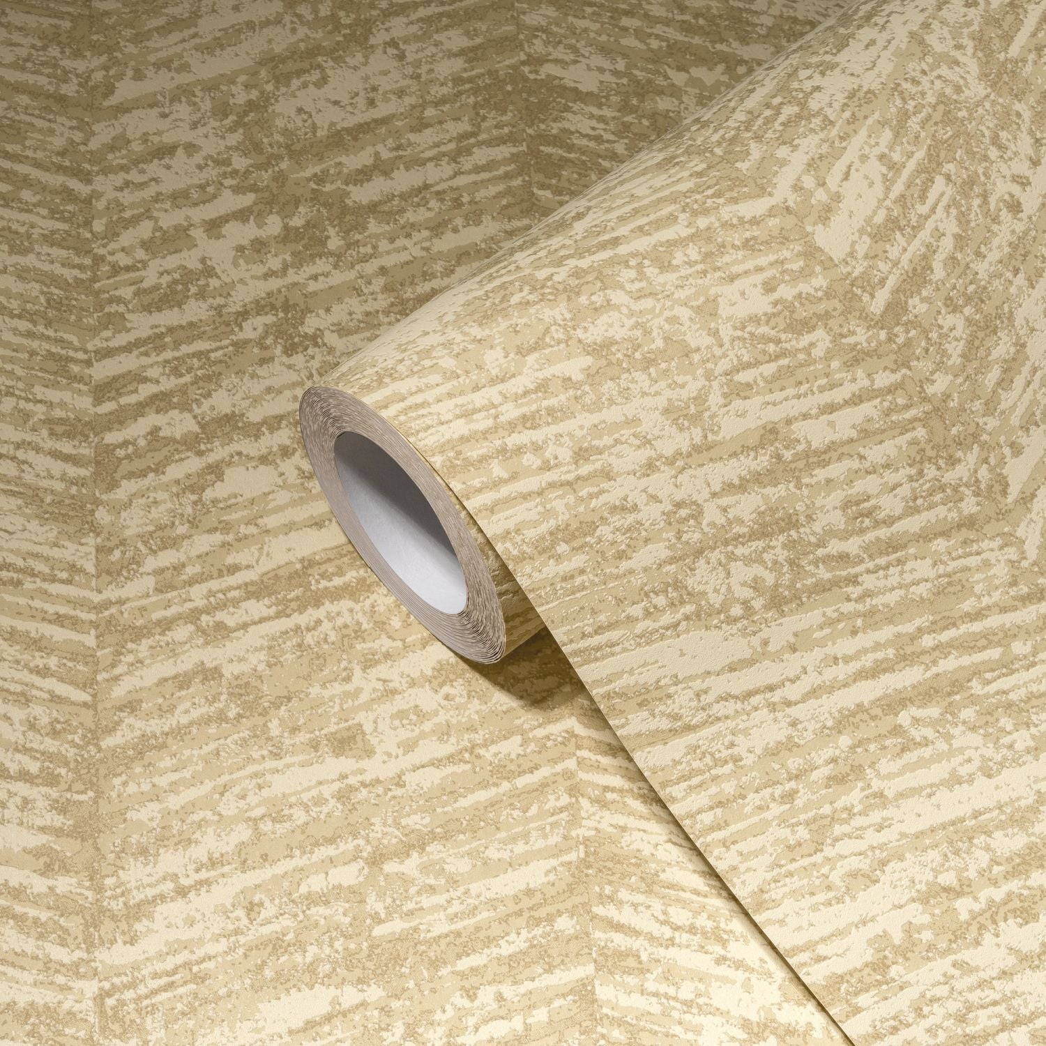 Livingwalls behang geometrische vormen beige, beige en geel - 53 cm x 10.05 m - AS-386972