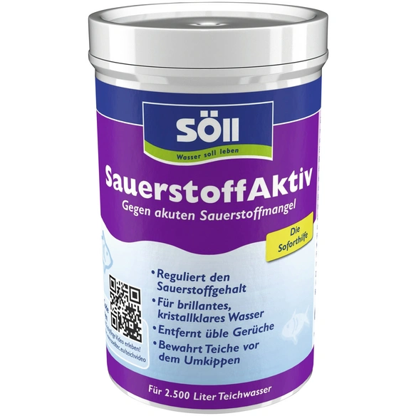 Sauerstoffversorgung, für Gartenteiche mit Fischbesatz