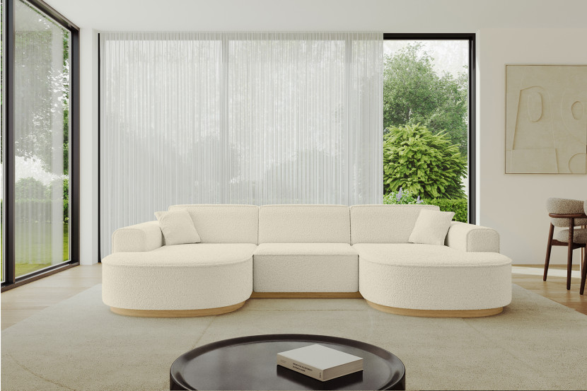 Narożnik uniwersalny bez funkcji spania MARI-U1-v2 303x171x83 cm Beżowy