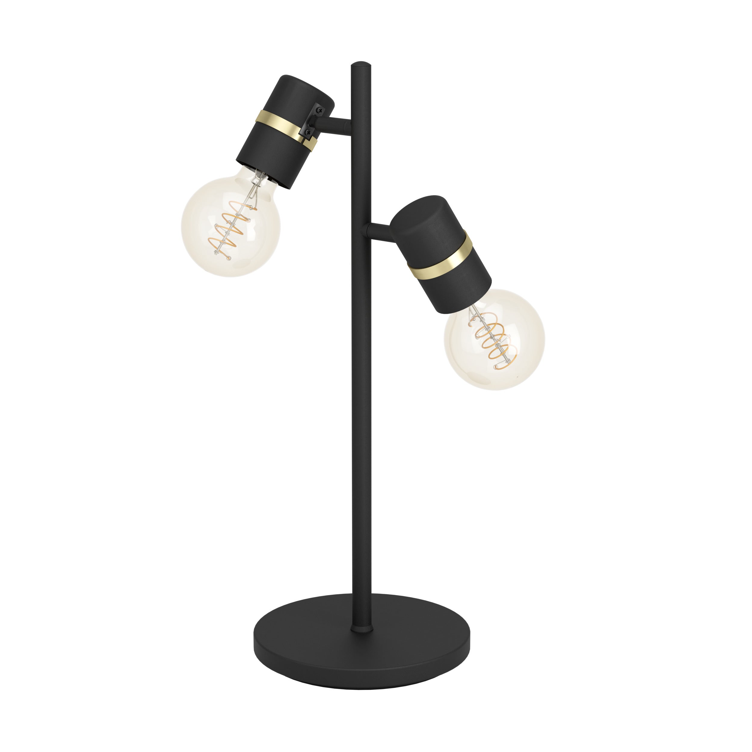 EGLO tafellamp Lurone - e27 - 50 cm - zwart/koper