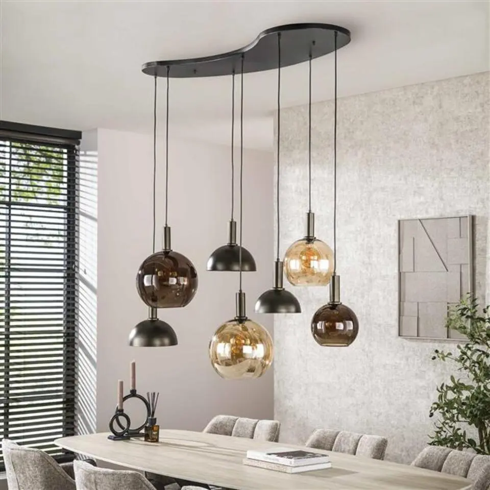 Hoyz Collection - Hanglamp Cluster 4 3-lichts - Sienna Bruin