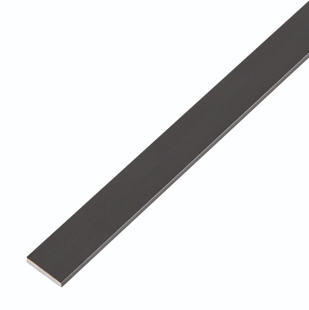 FLATJERN GAH ALBERTS ALUMINIUM SVART 15X2000MM