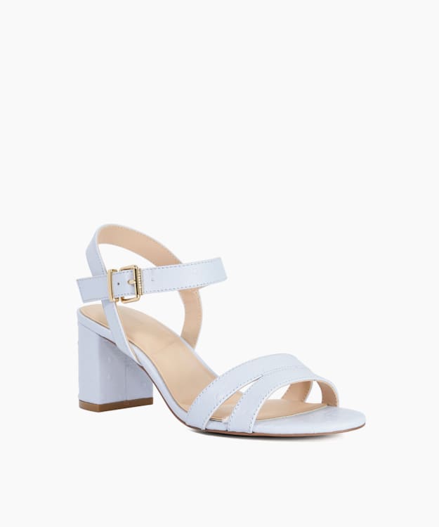 Merisa Blue - Block-Heeled Sandals