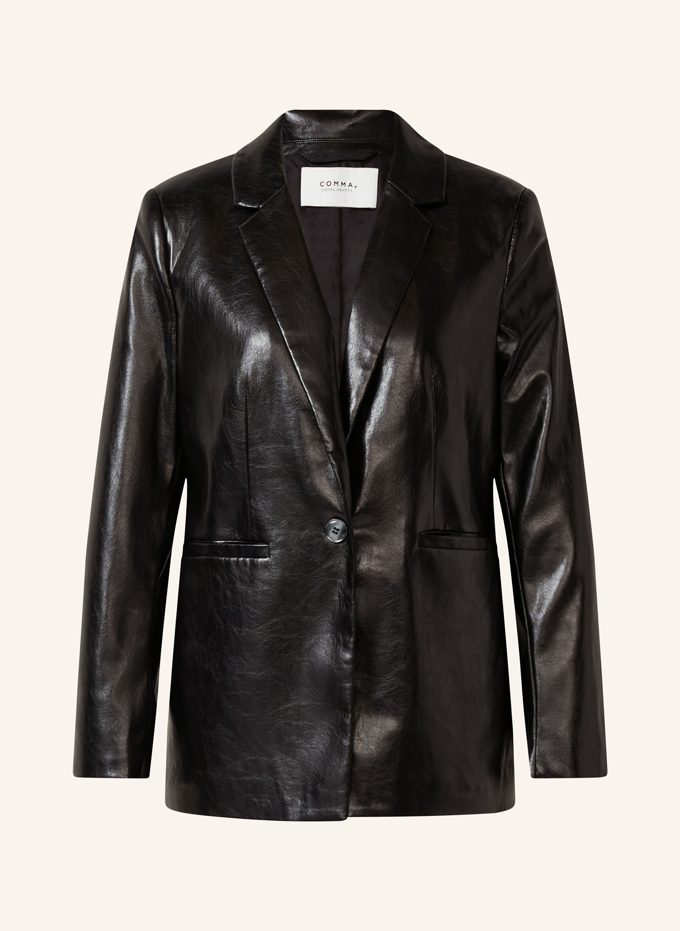 comma casual identity Blazer in Lederoptik