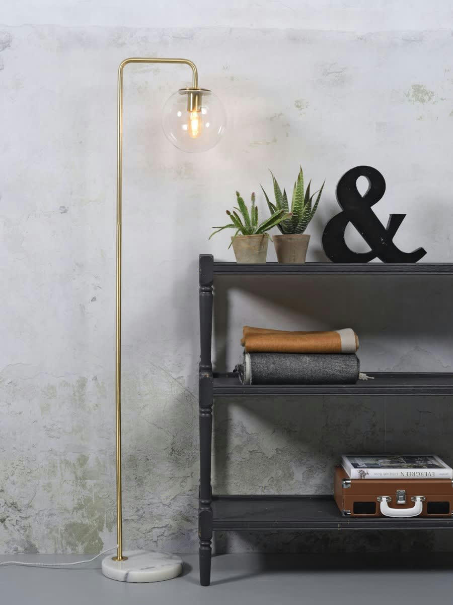 WARSAW - Lampadaire doré H156cm