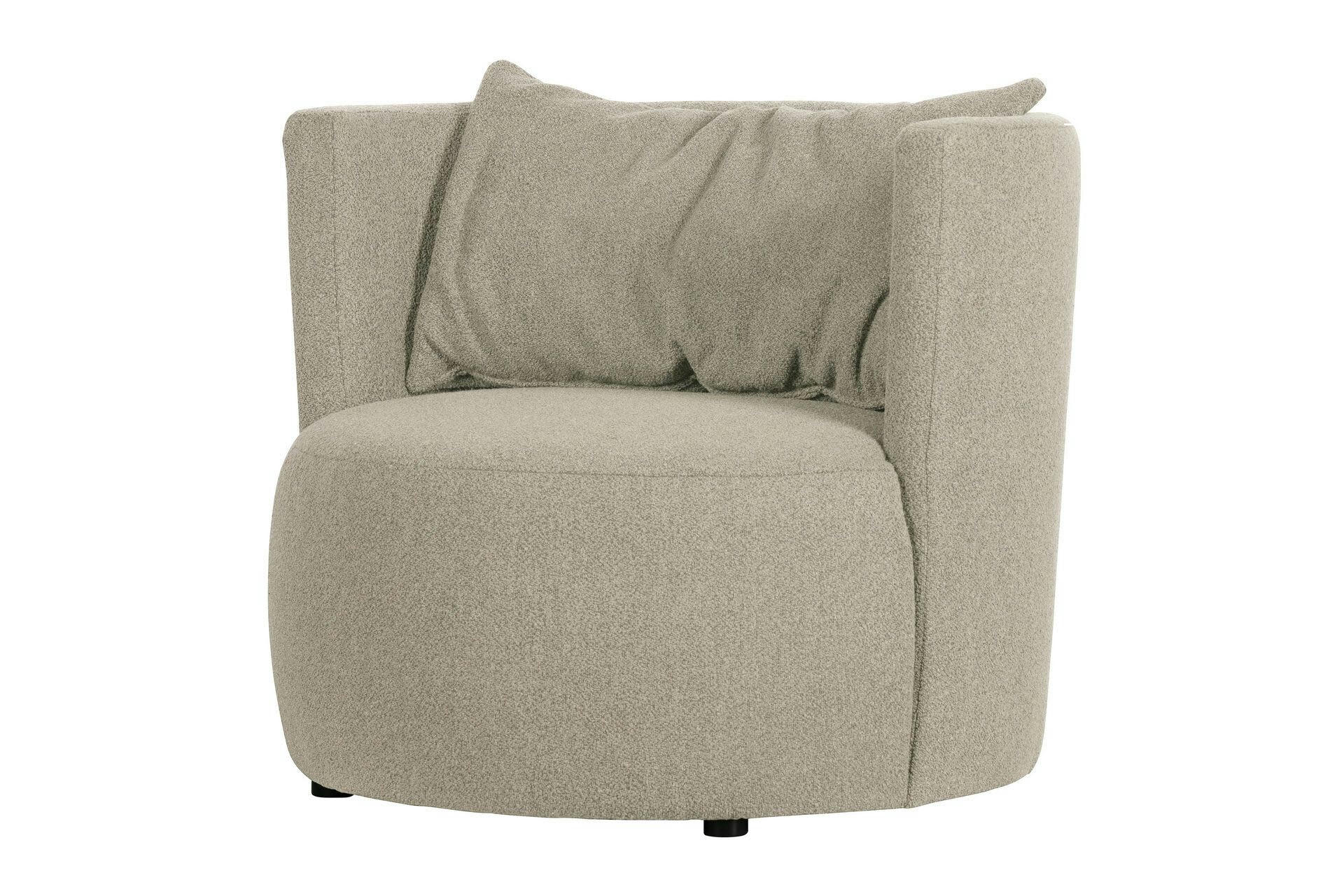 EXPLORE - Fauteuil en tissu beige