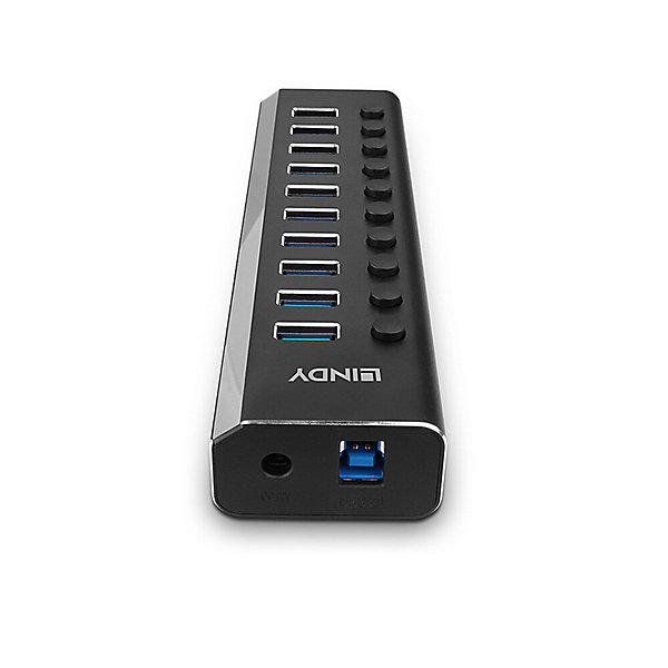 Hub USB 3.2 Gen1 10 Ports interrupteur LINDY
