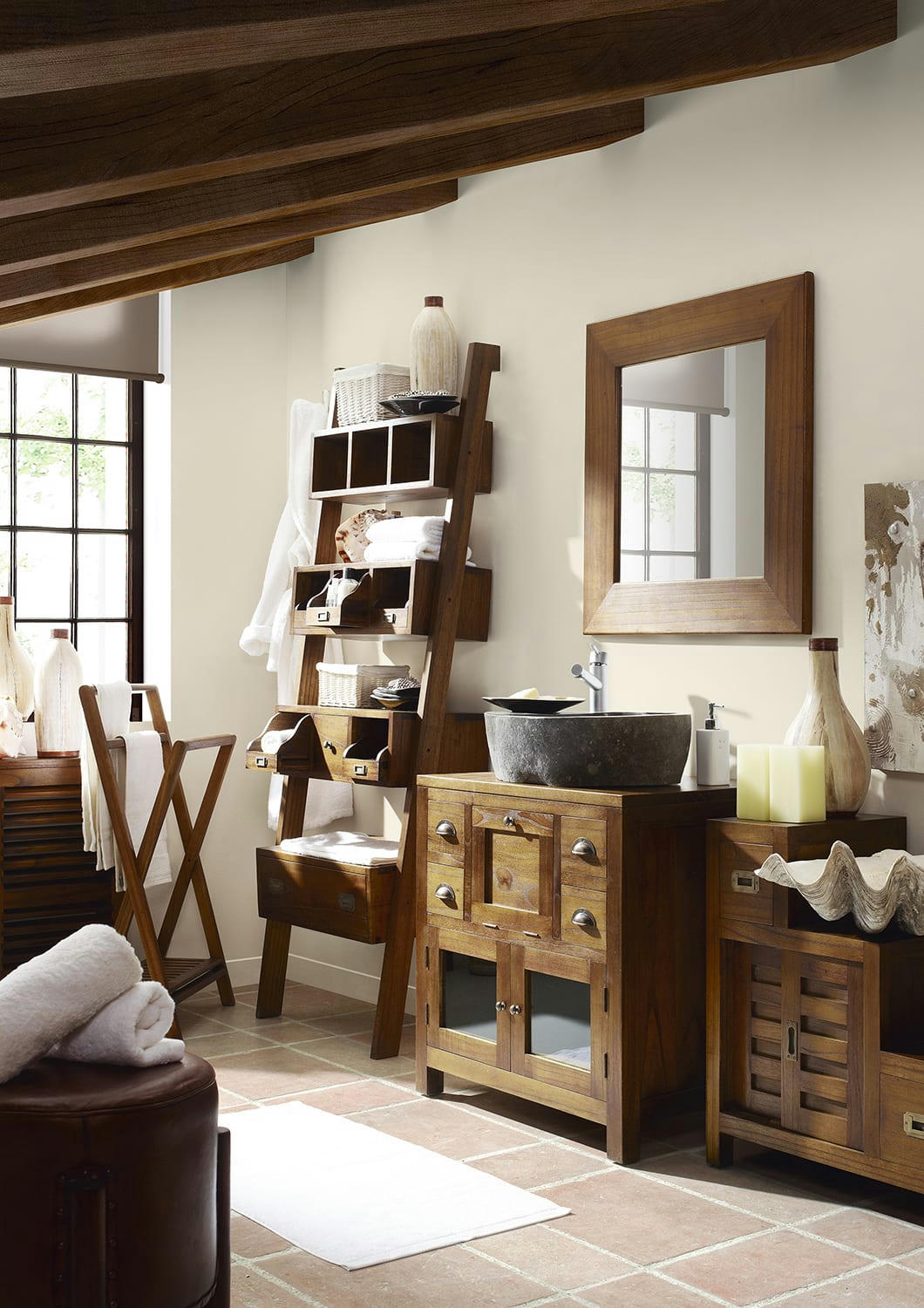 STAR - Étagère en bois marron H190