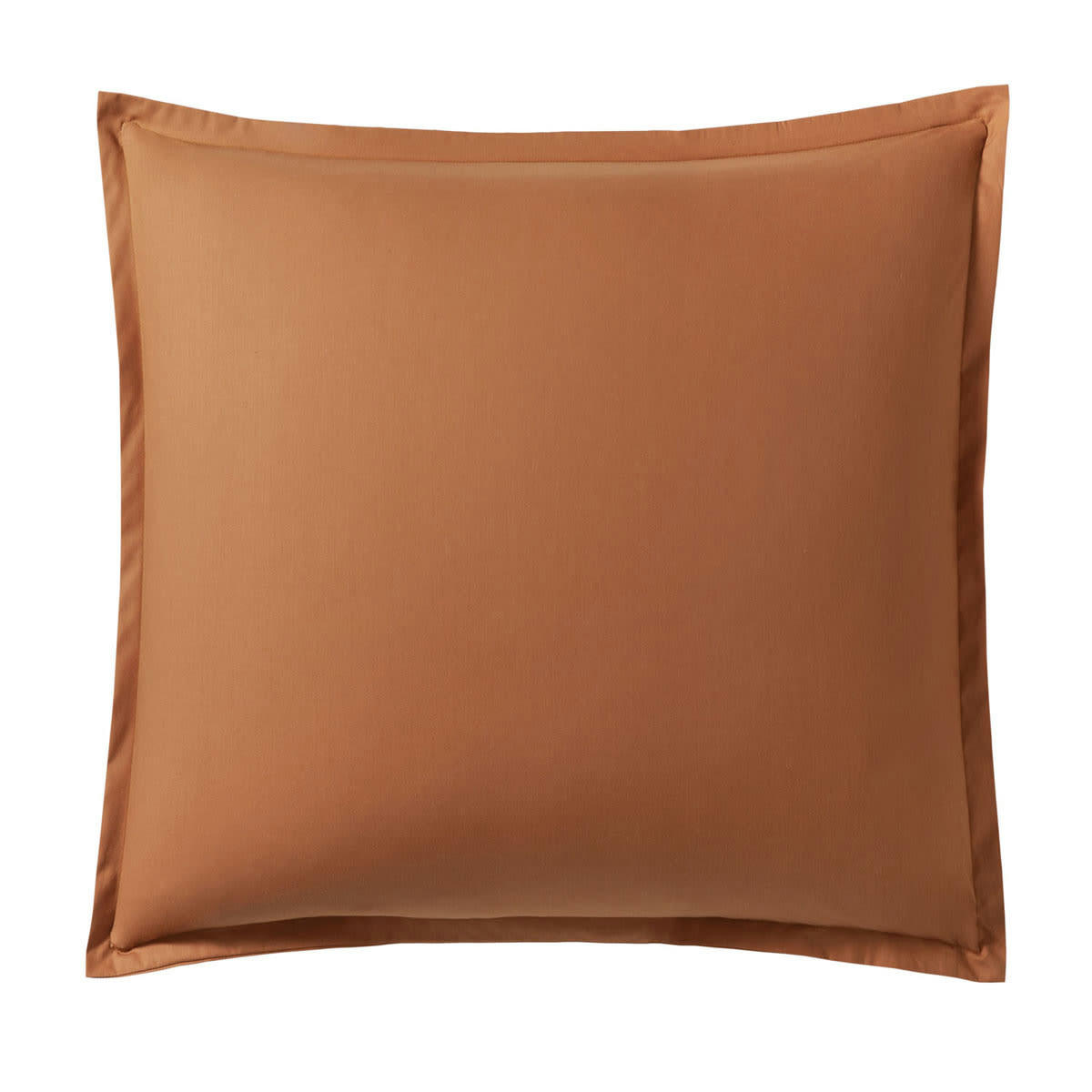 ROYAL LINE - Taie d'oreiller en percale de coton orange 65x65