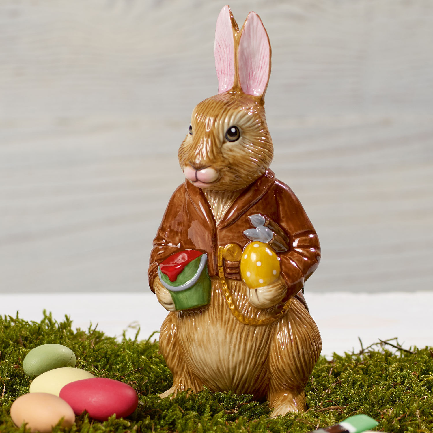 Bunny Tales Easter figurine - Multi-colored, 2.6'' x 2.4'' x 5.8'', porcelain