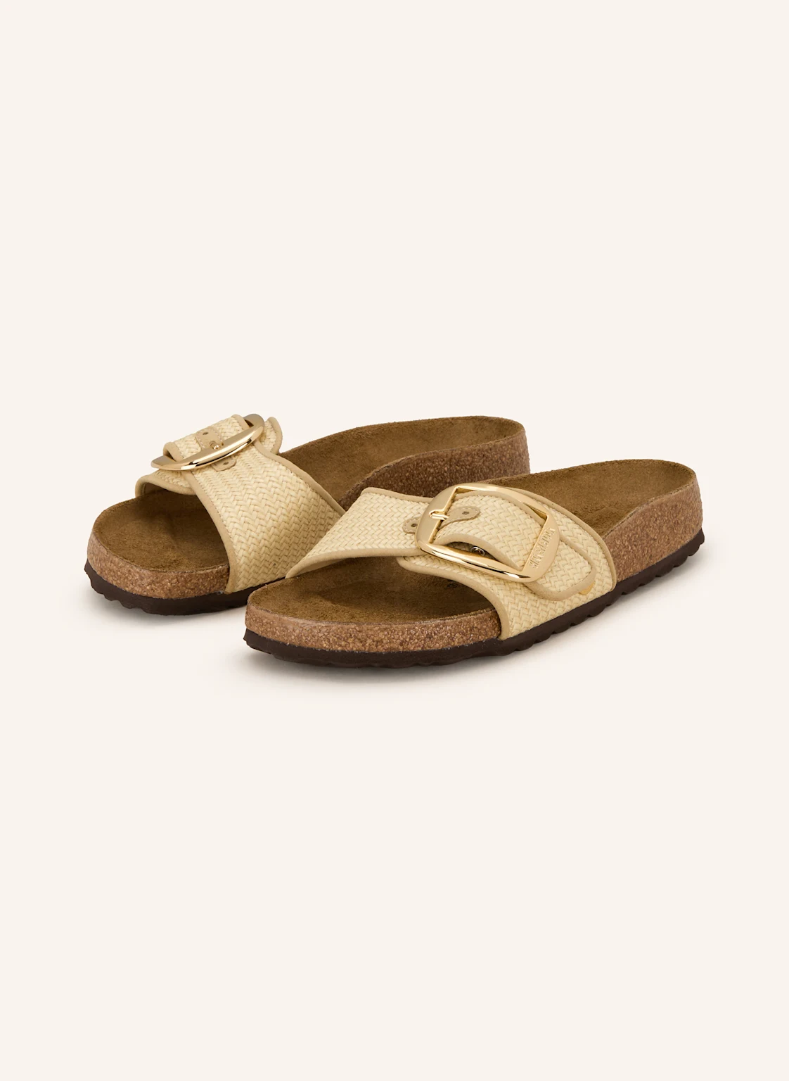 BIRKENSTOCK Pantoletten MADRID BIG BUCKLE RAFFIA