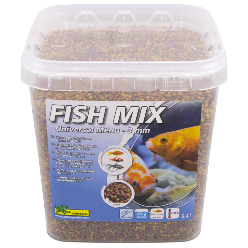 Nourriture pour poissons de bassin Fish Mix Universal Menu 5,4 L