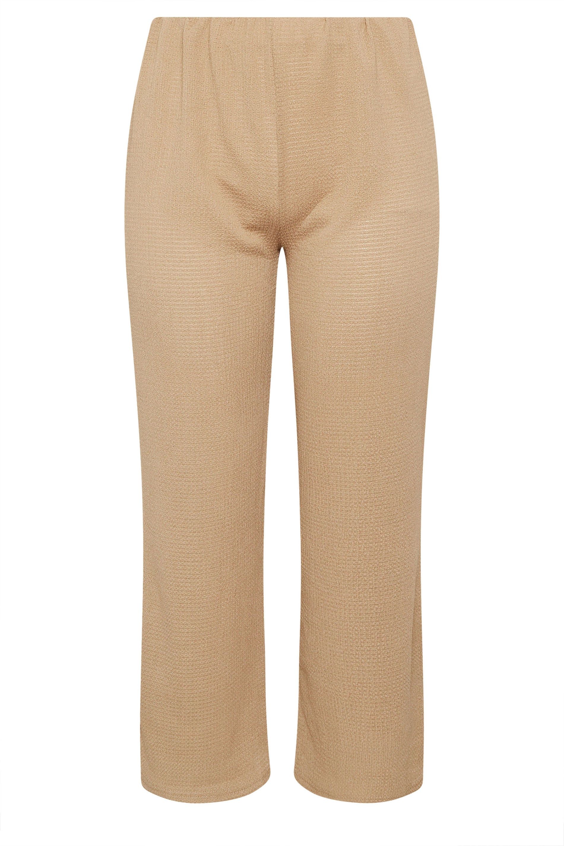 Yours Crinkle Wide Leg Trousers
