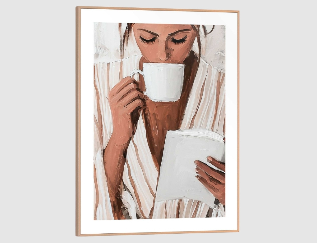 Bild Slim Frame Wood Relaxing Time 30x40cm