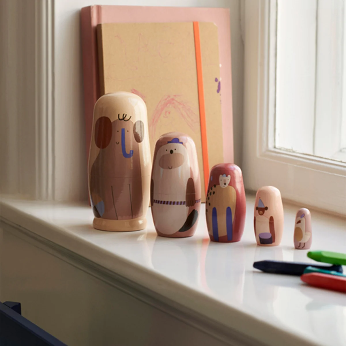 Ferm Living - Critter Matroschka Puppen, multi