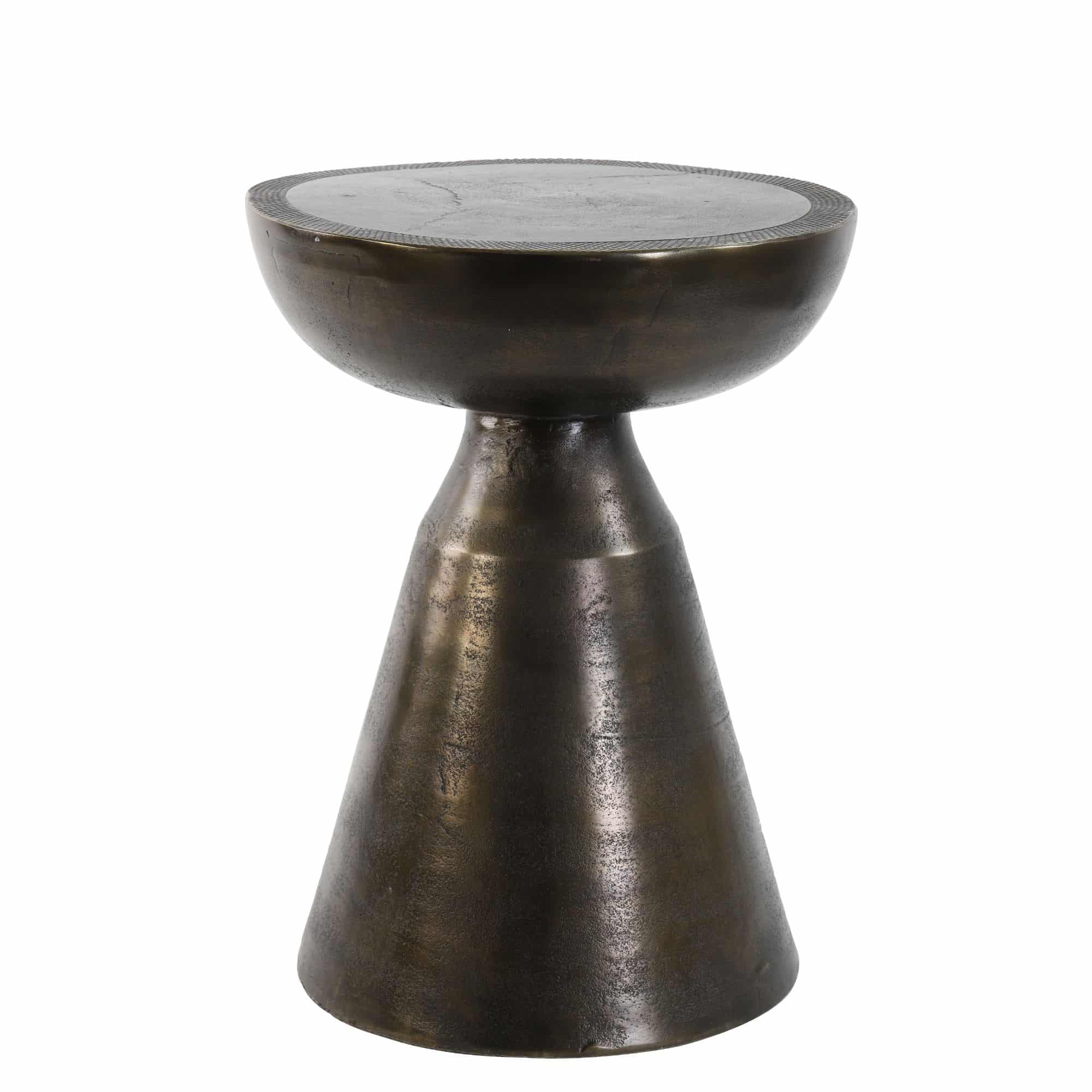 Light & Living bijzettafel Pasja - brons - Ø39.5cm
