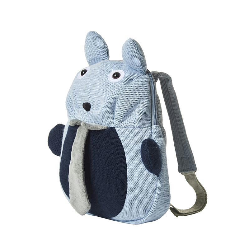MOCHILAS - Sac à dos 100% coton castor bleu