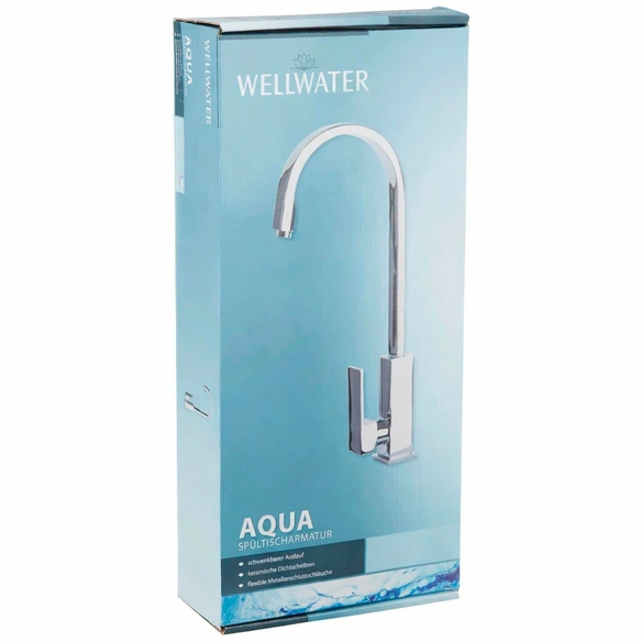 Spültischarmatur »AQUA«, Messing, glänzend, ⅜
