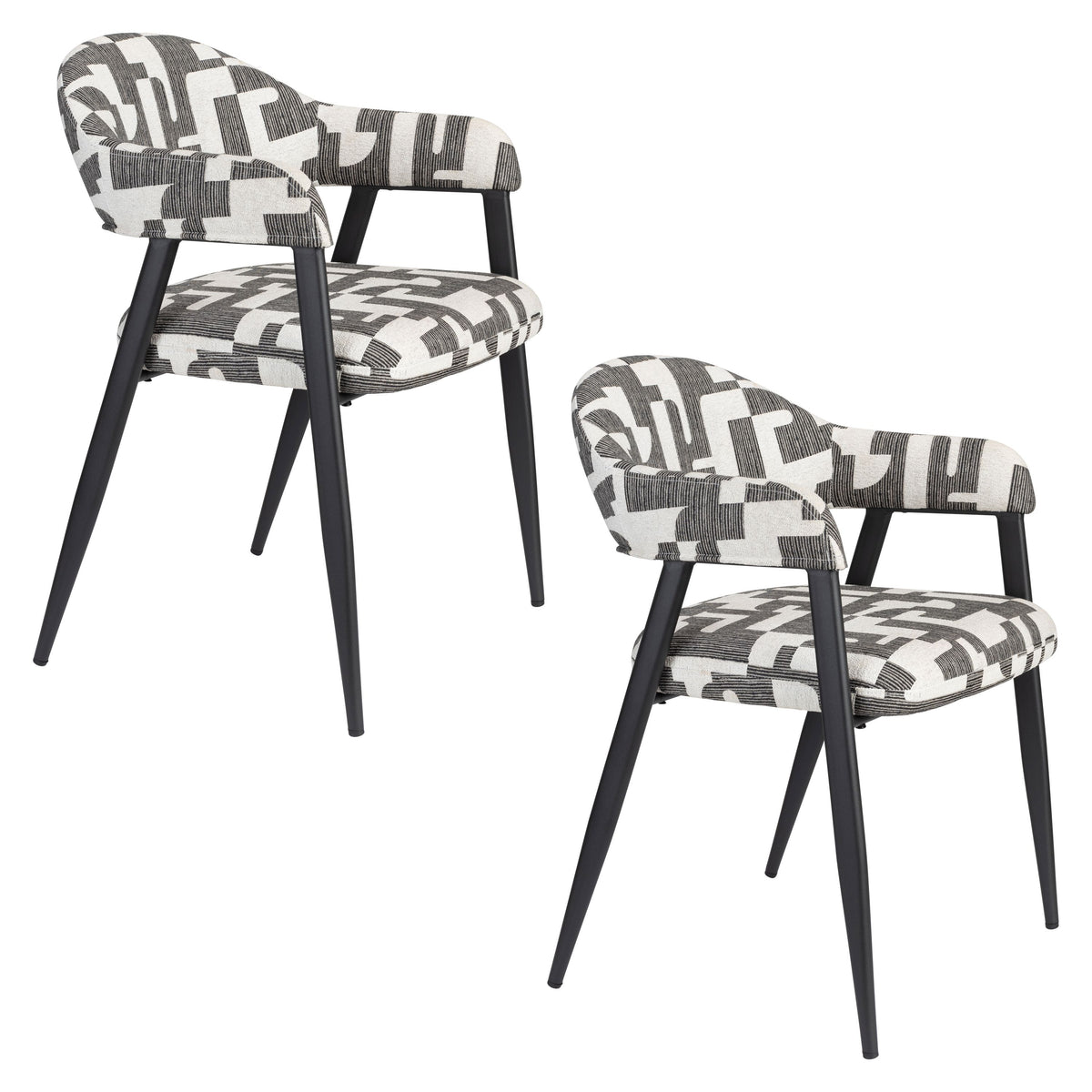 Dutchbone Miyo Eetkamerstoelen Armleuning - Set van 2