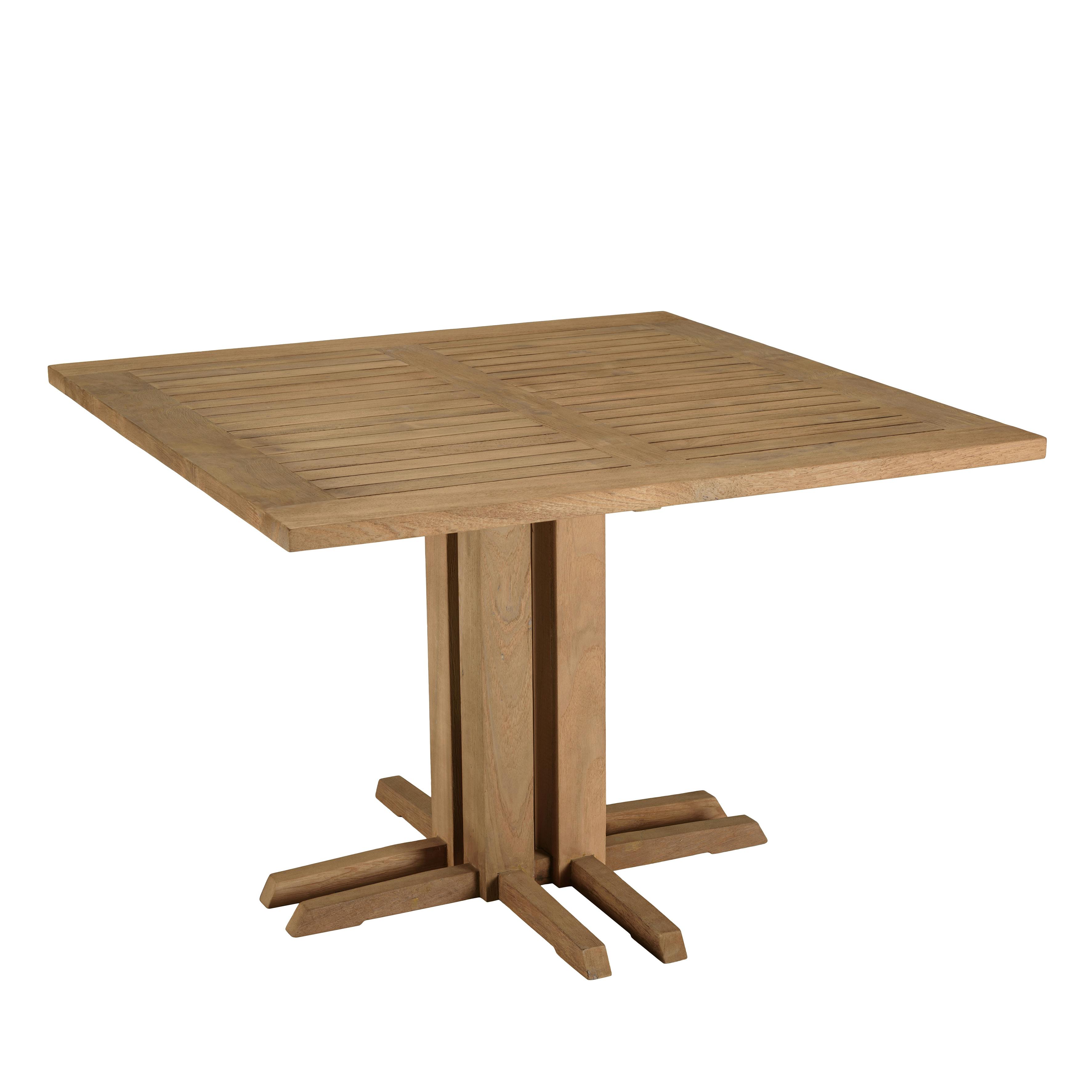 Ensemble de jardin Table carrée 4 fauteuils ecrus et noirs LUMIO