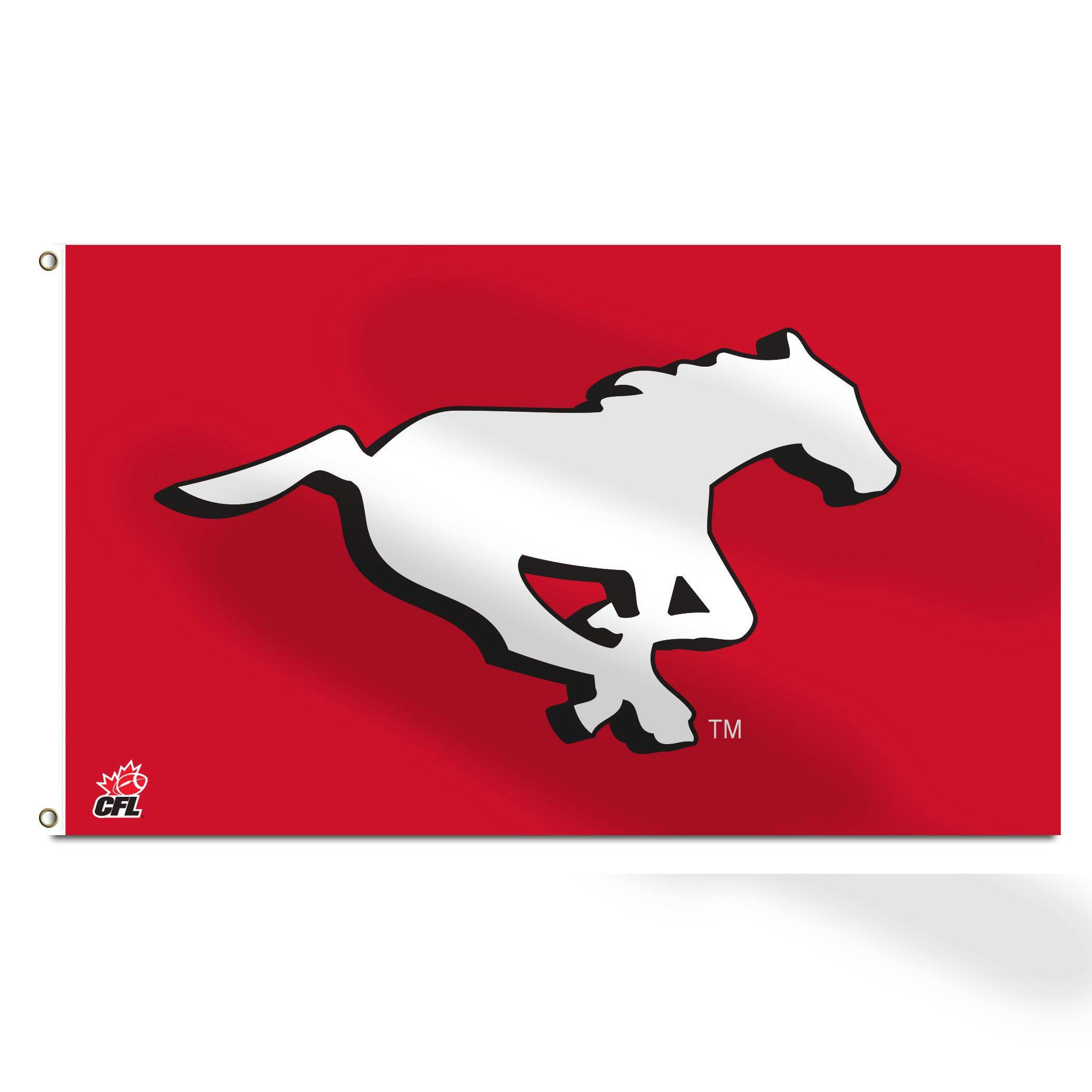 Calgary Stampeders Team Flag For CFL Football Fans/Collectors, 3-ft x 5-ft