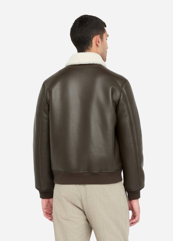 Giacca biker in tessuto spalmato