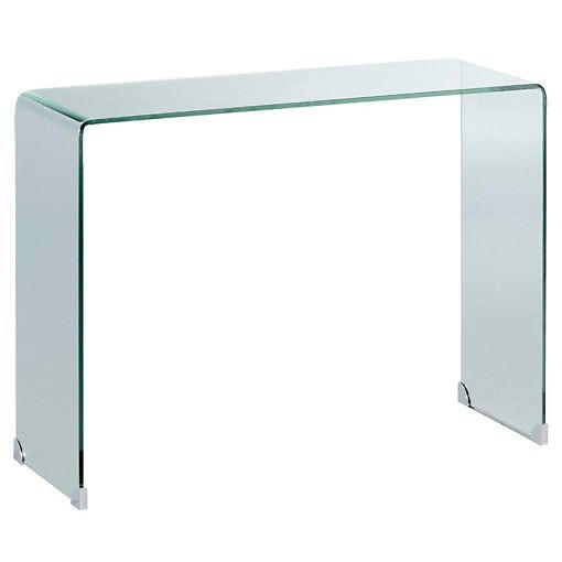 Console verre trempé Cristalline