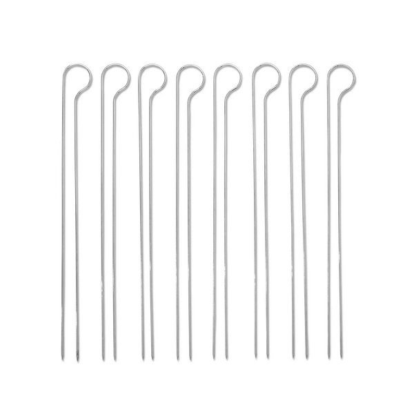 Grillspieß-Set, Breite: 6,67 cm, aus Edelstahl