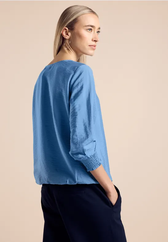Bluse mit Smock-Detail