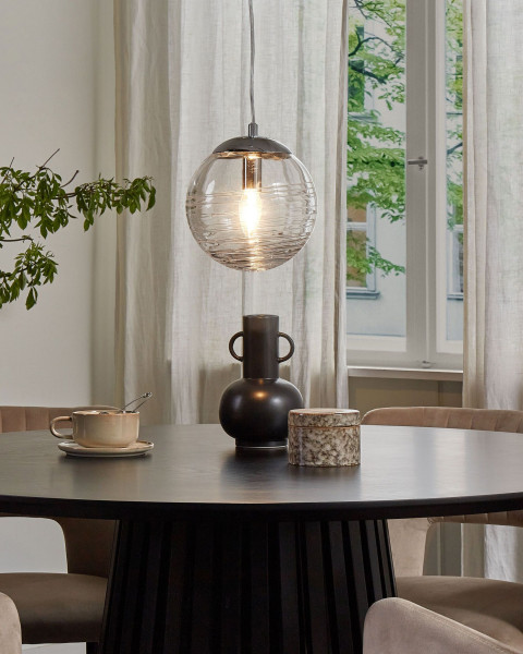 Lampa wisząca okrągła szklana kula