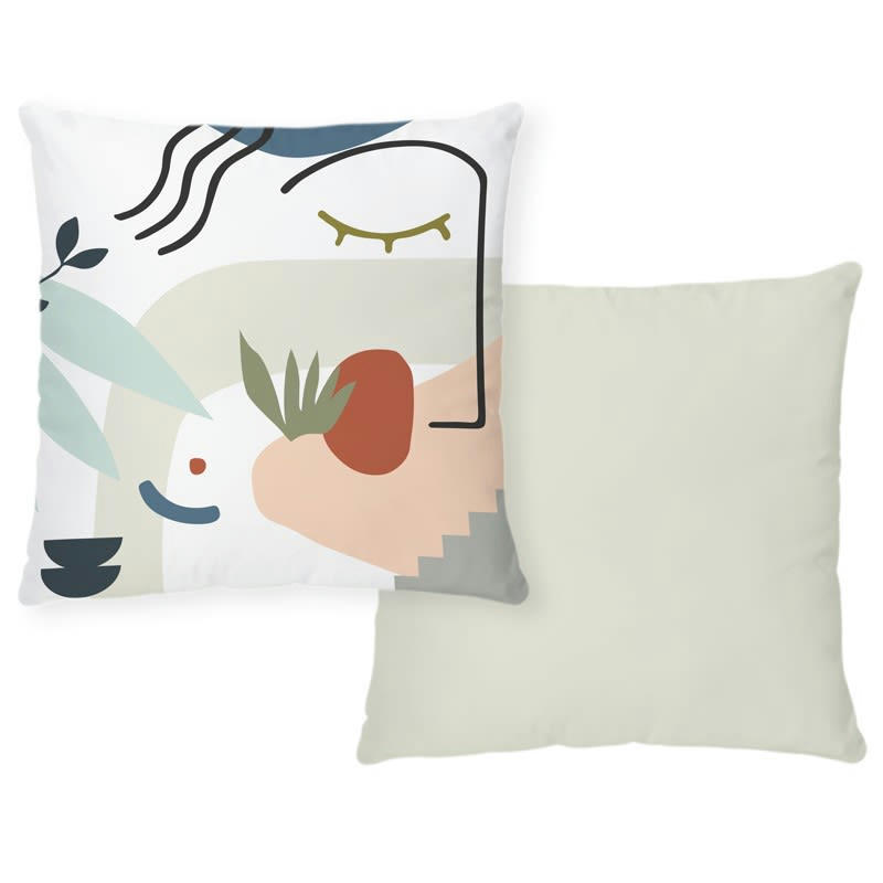 FACE - Coussin 40x40cm Multicolore Abstrait