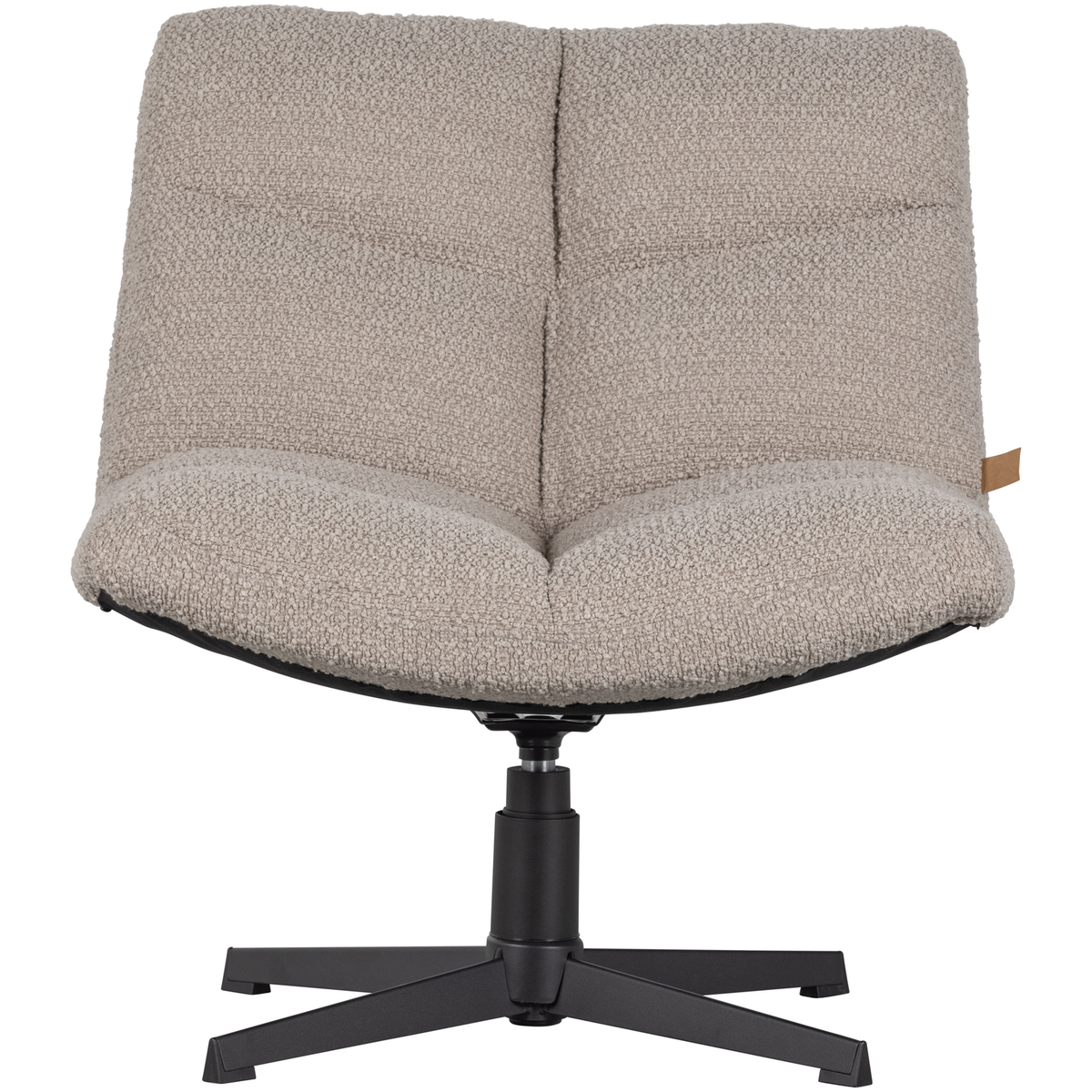 WOOOD draaibare fauteuil Vinny - Bouclé - Zand - 80x75x75