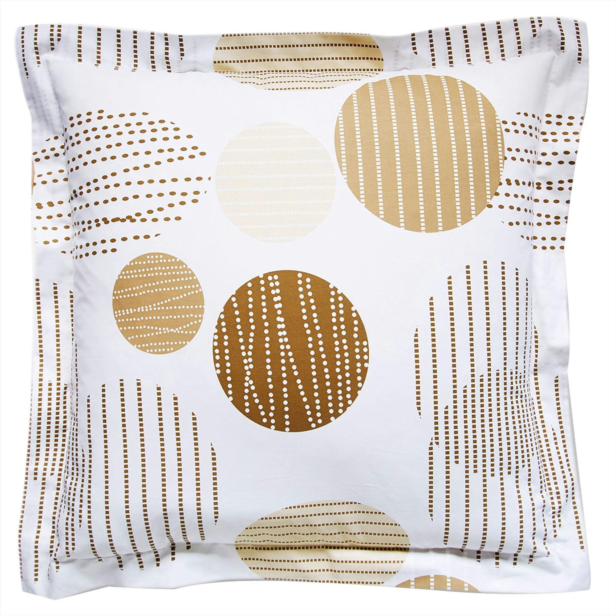 BAXLEY - Taie volant 50x70 beige en coton