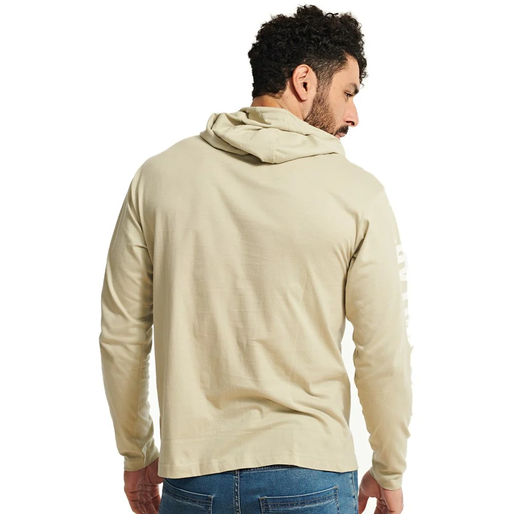 Caterpillar Hooded Long Sleeve Tee