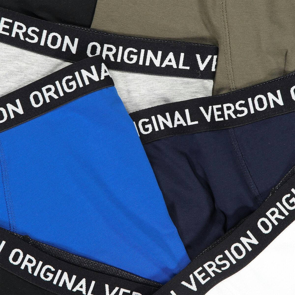 Lot de 7 boxers unis en coton