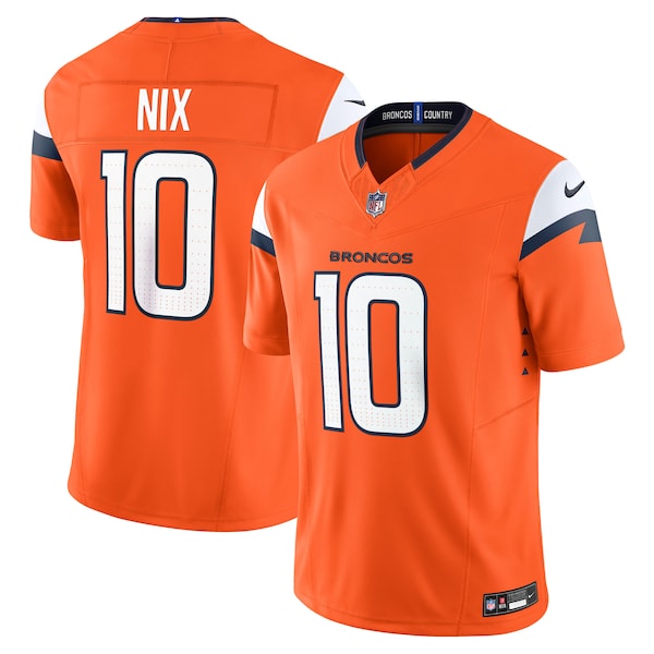 Bo Nix Denver Broncos Nike Vapor F.U.S.E. Limited Jersey - Orange
