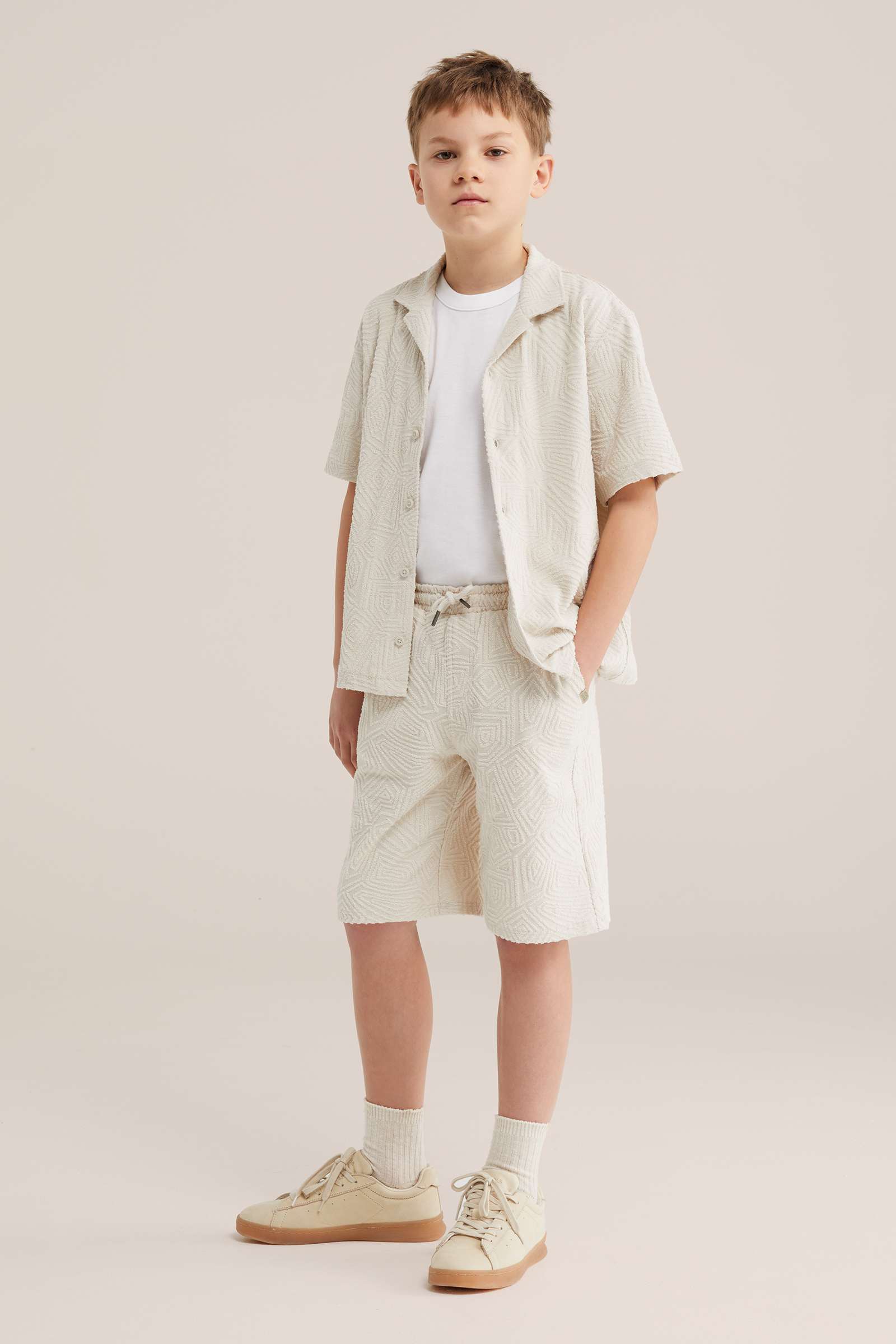 Jongens short van badstof