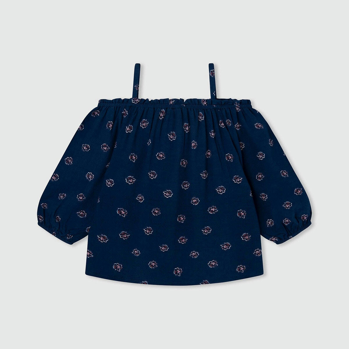 Blouse manches bouffantes imprimée