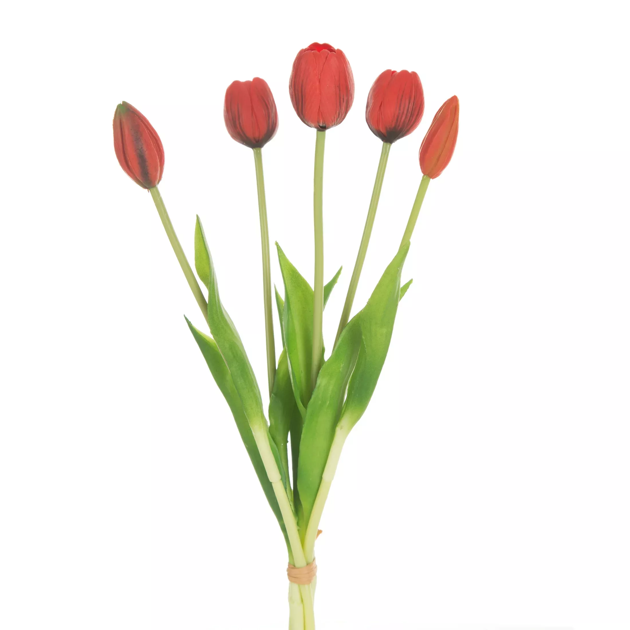 Kwiat sztuczny tulipan czerwony 41 cm