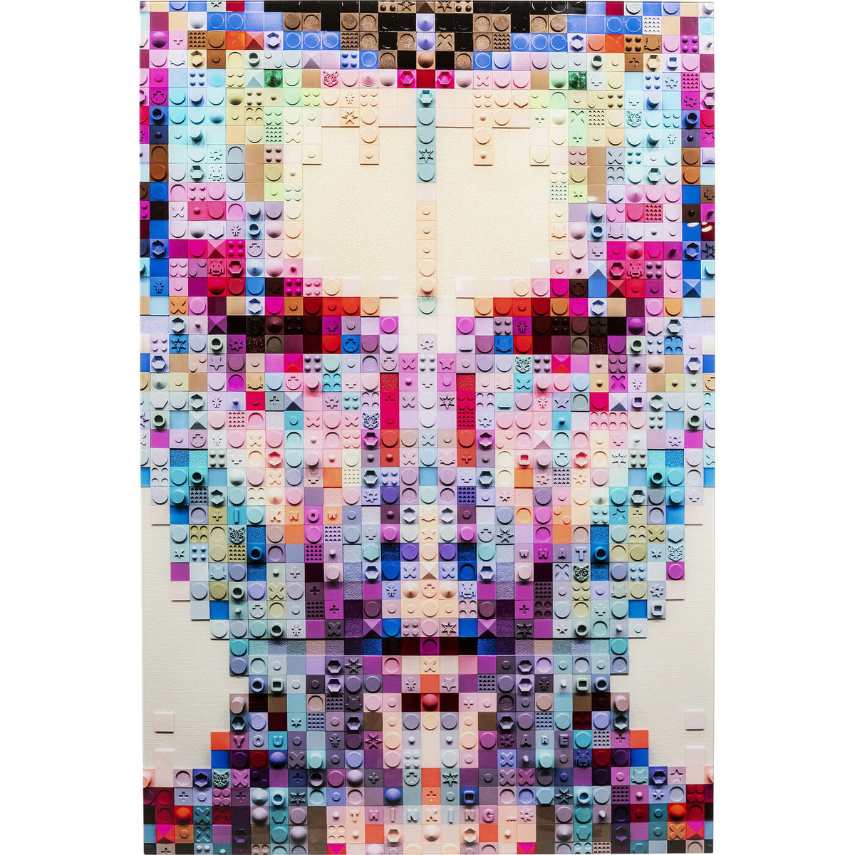 Kare Design Wandfoto pixel gezicht 80x120cm