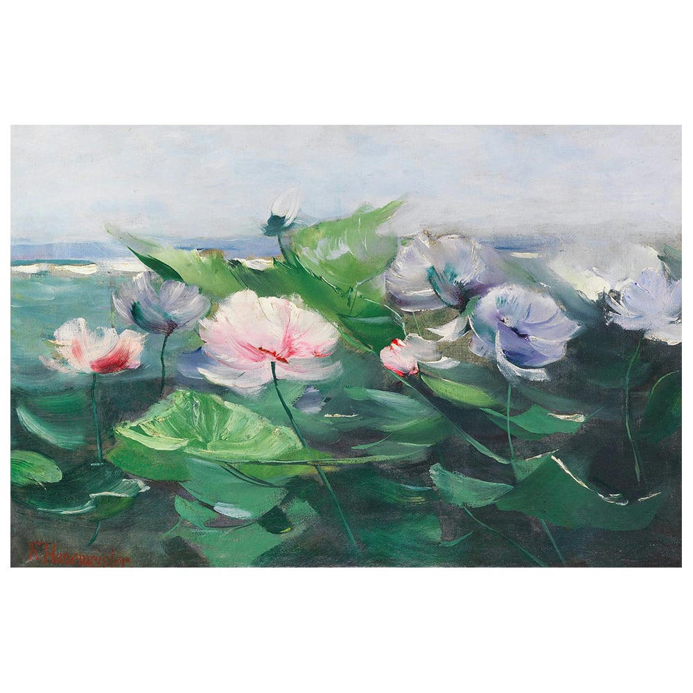 - Tableau - Nénuphars - Karl Hagenmeister 60x90cm