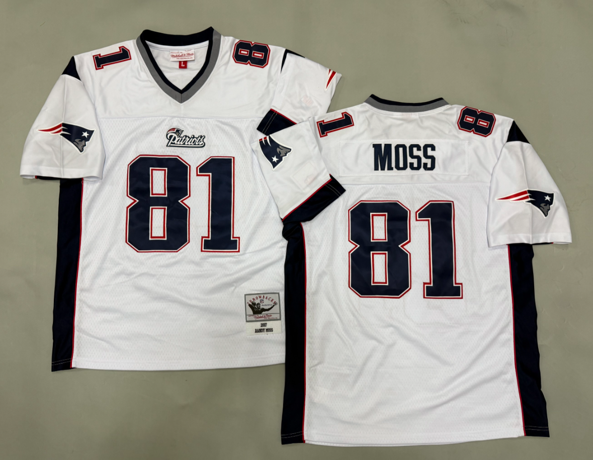 Randy Moss New England Patriots Authentic Throwback Retired Player Jersey