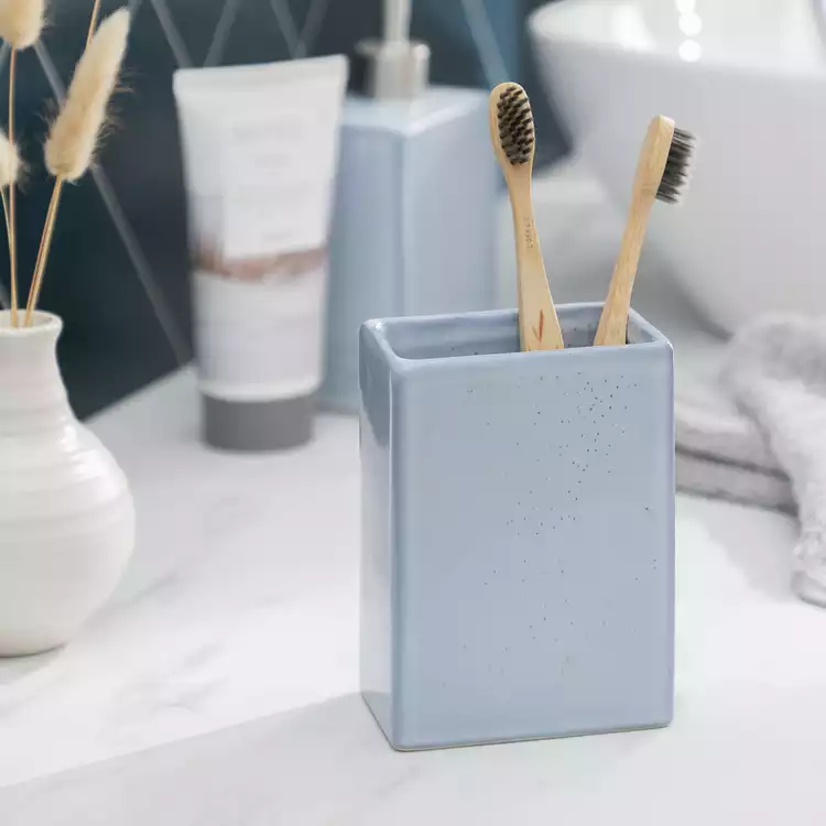 Habitat Reactive Glaze Ceramic Tumbler - Blue