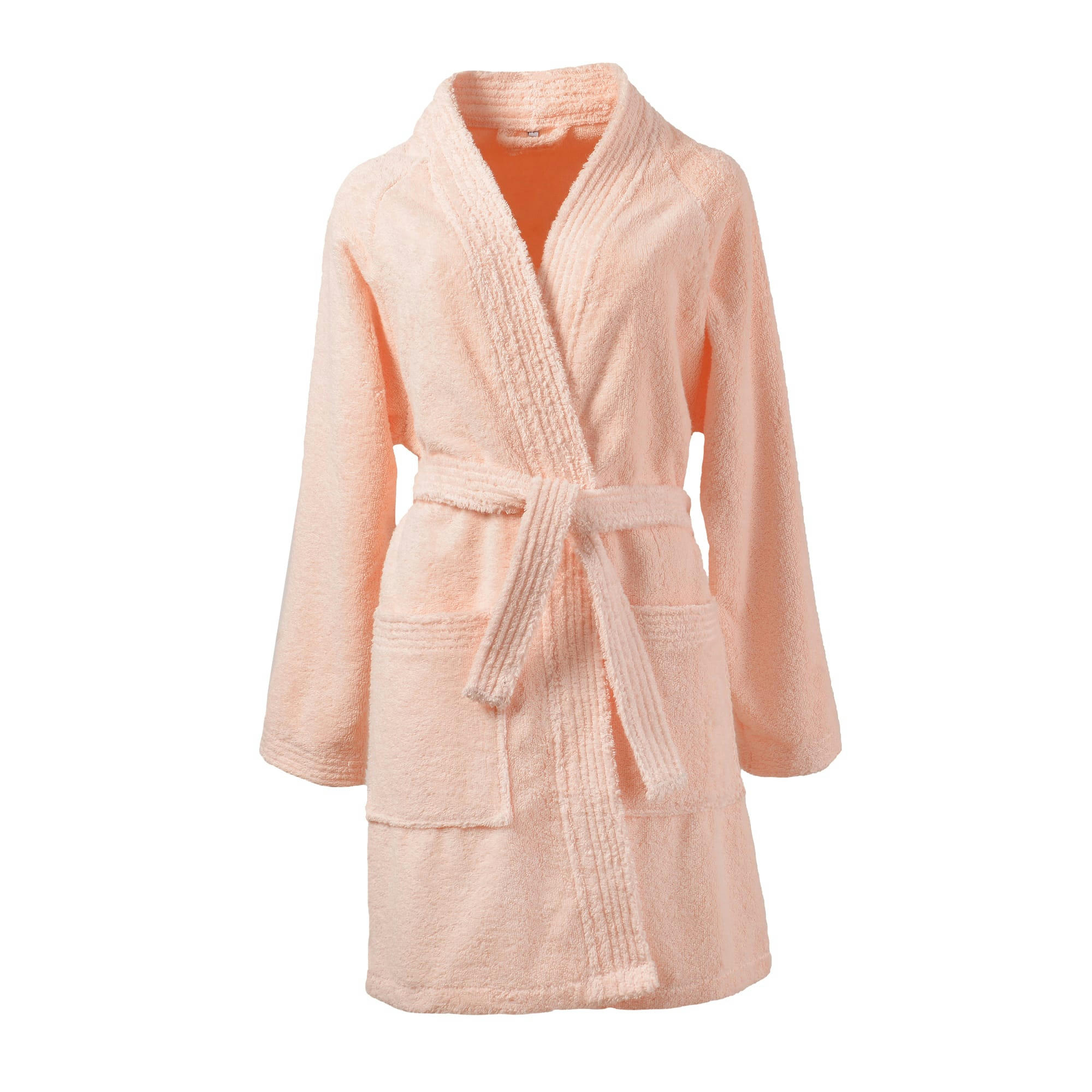 LAUREAT - Peignoir rose thé L en coton