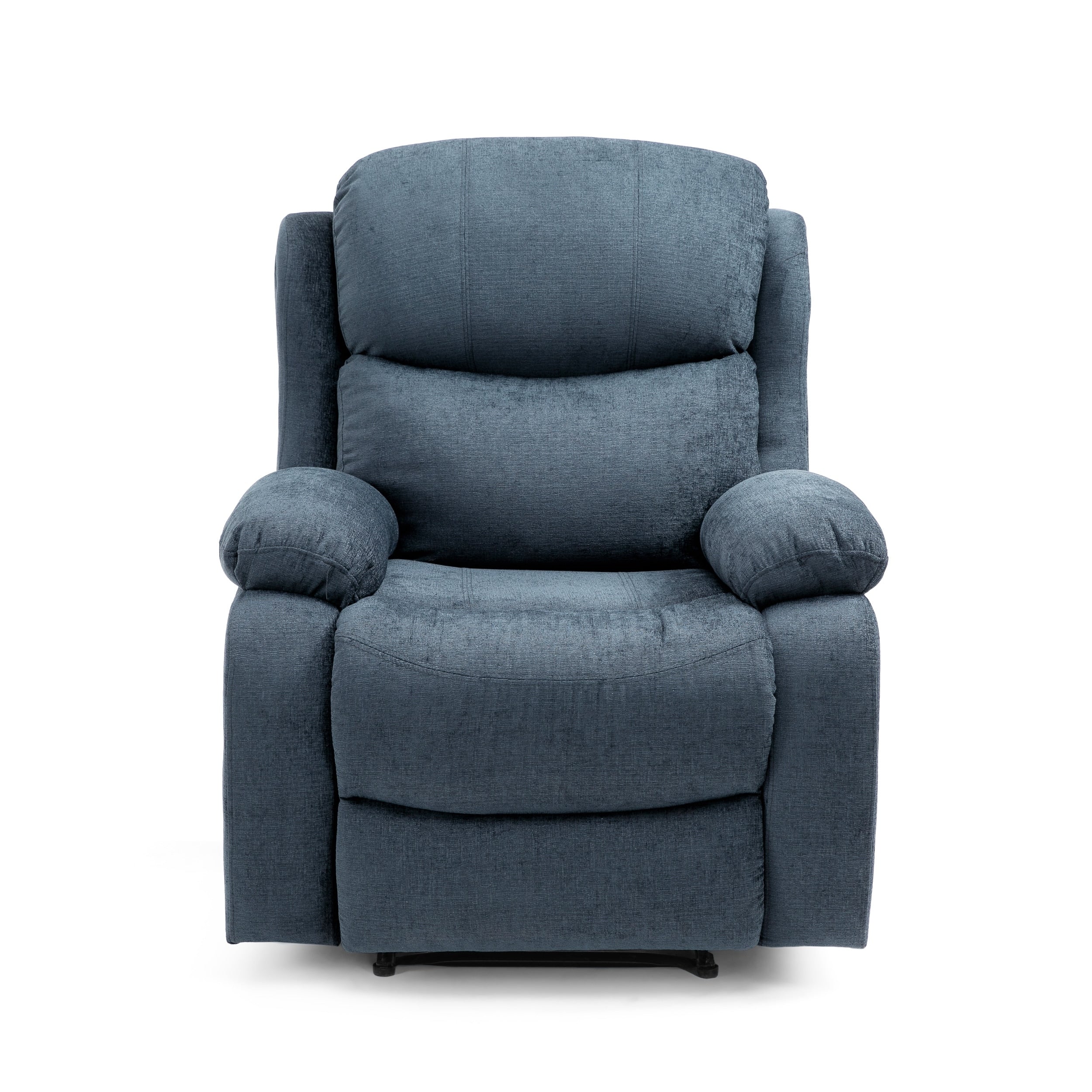 Tufted Massage Recliner with Heating, Remote Control, and Manual Recline - 5 Massage Modes, Side Pocket