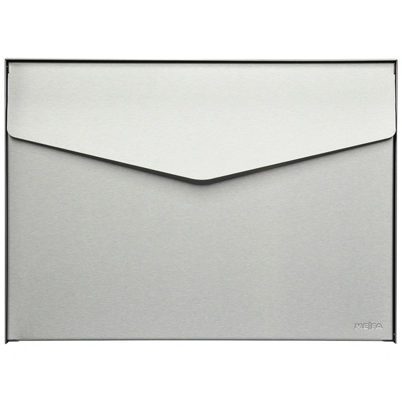 Briefkasten »Letter«, eckig, Stahl, edelstahlfarben