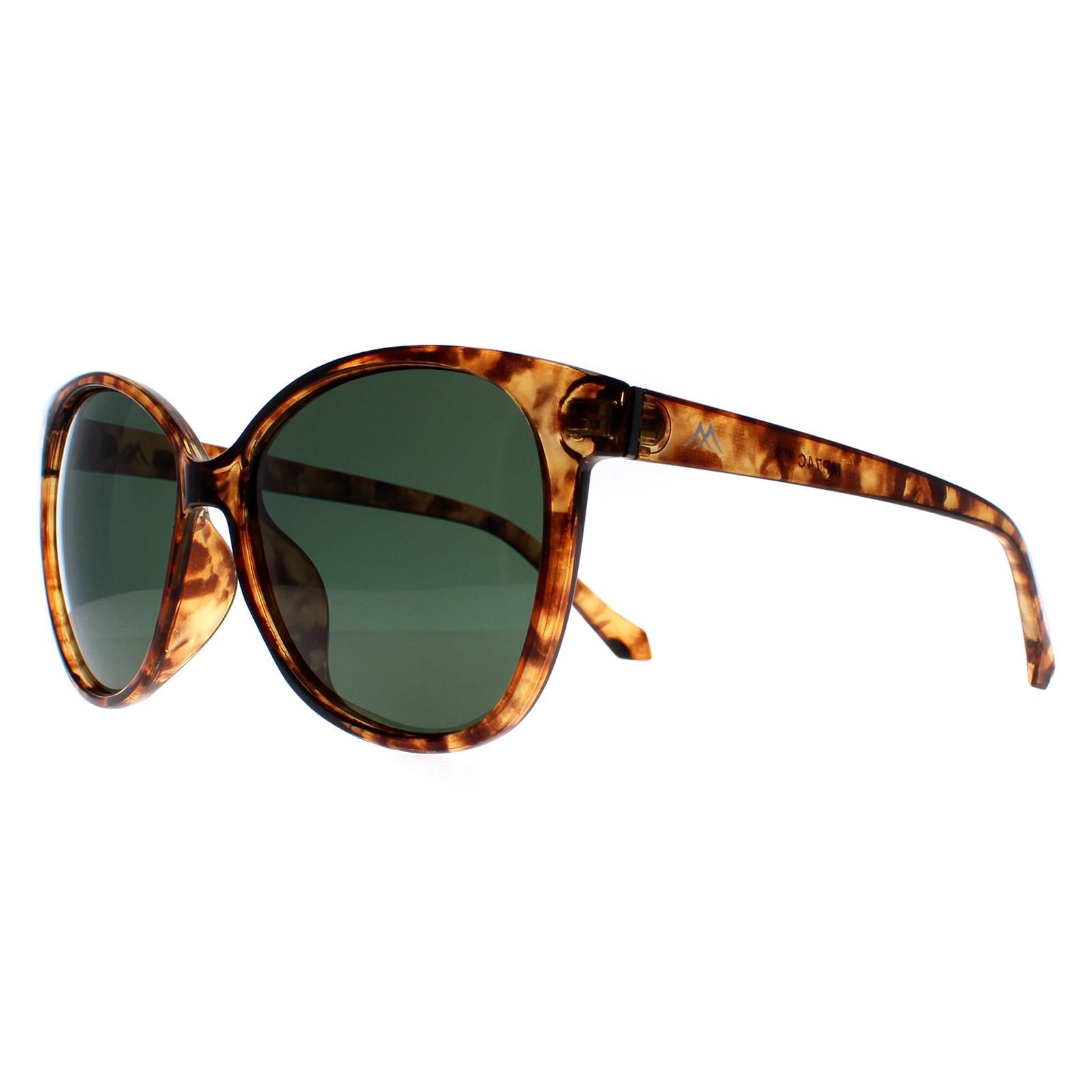 montana Cat Eye Shiny Havana Soft Demi G15 Green Polarized MP74