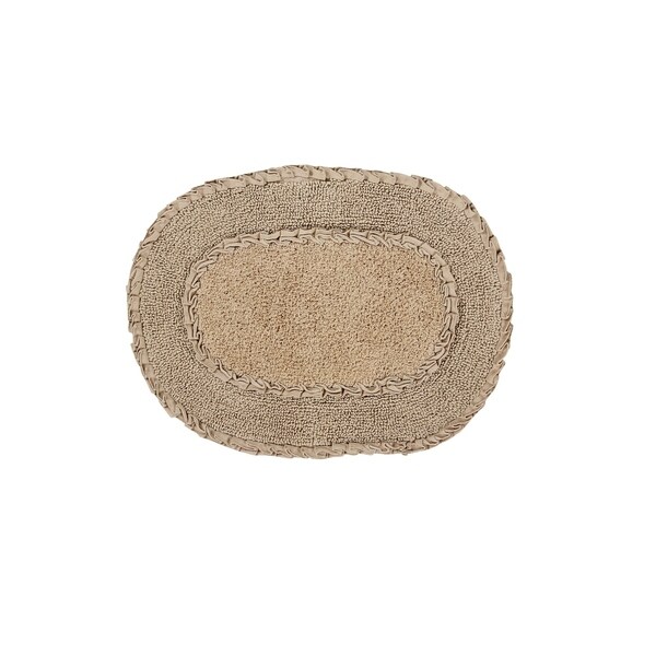 Double Ruffle Bath Rug 17"x24"